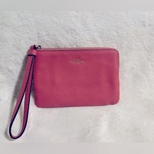 Coach pink wristlet EUC